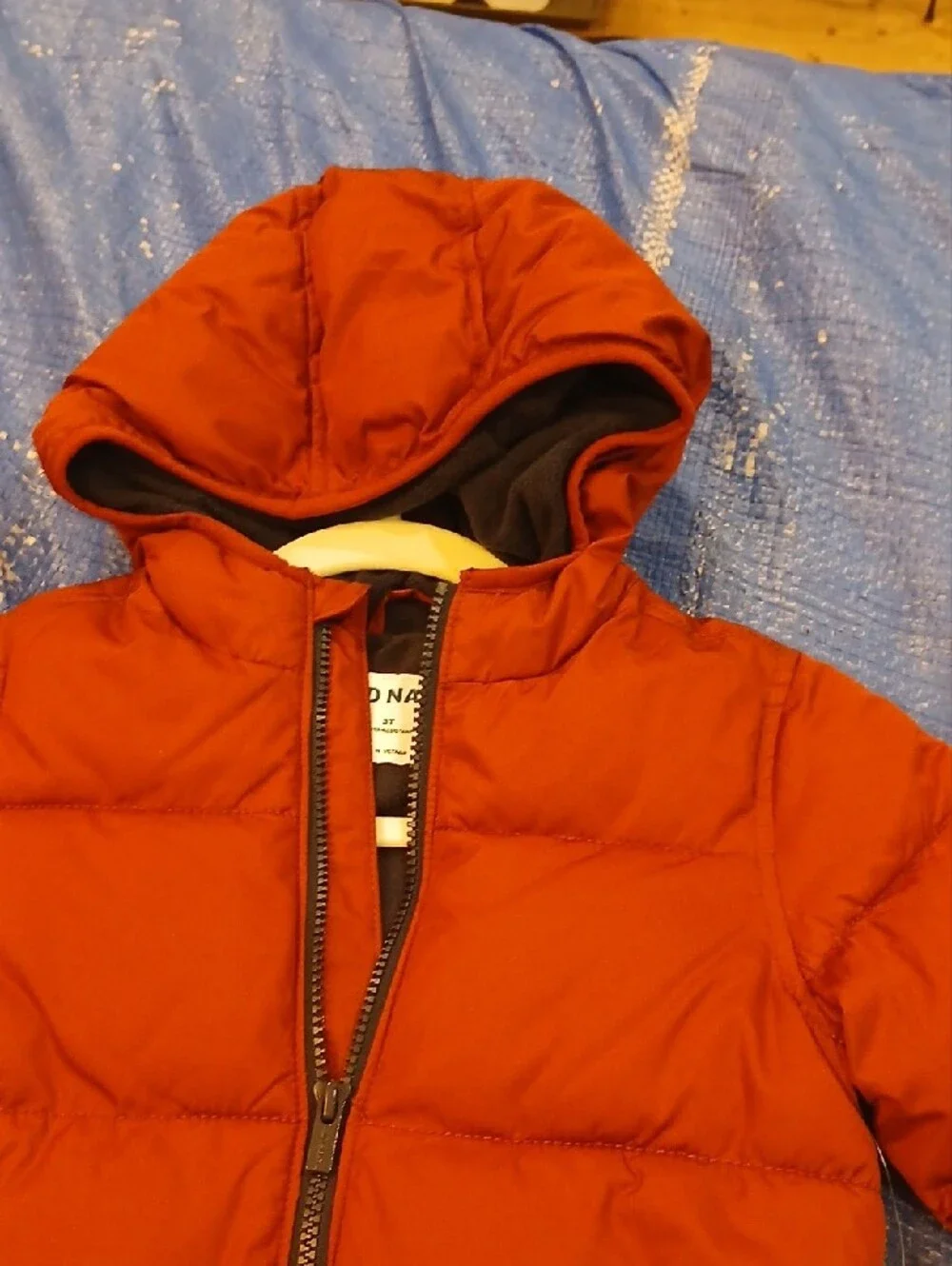 Old Navy Kids' Hooded Puffer Jacket - Rust